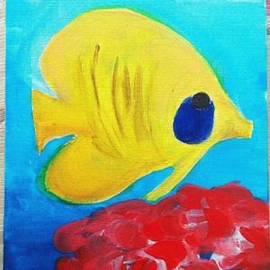 Modern art, coastal art Bath Decor, nautical art